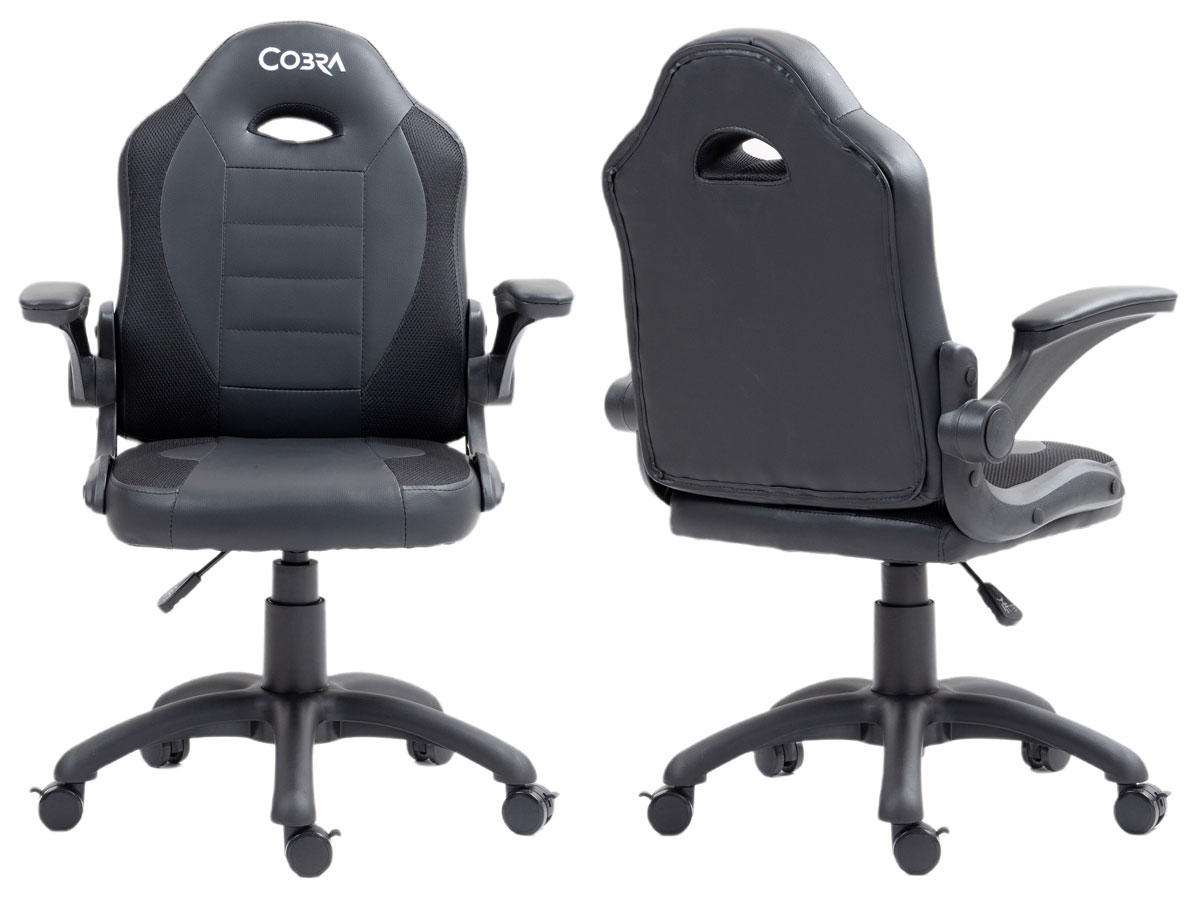 Fotel gamingowy Cobra Junior Pro Czarny - Widok ogólny