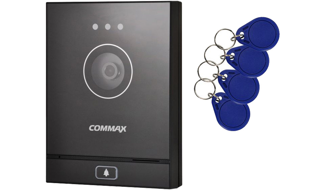 Jednoabonentowa kamera IP Commax CIOT-D21M/RFID - Widok od przodu pod kątem