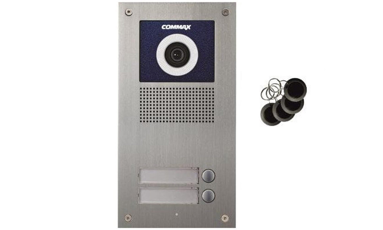 Kamera 2-abonentowa Commax z regulacją optyki i RFID