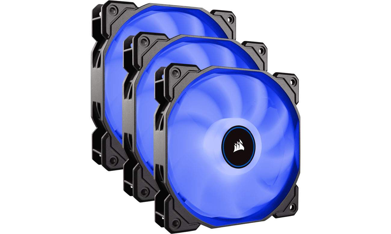Wentylator do komputera Corsair AF120 LED 2018 Blue Triple Pack