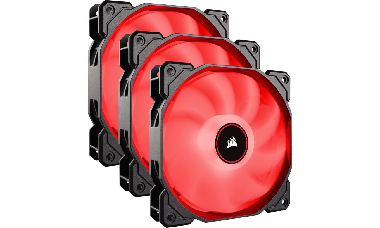 Wentylator do komputera Corsair AF120 LED 2018 Red Triple Pack