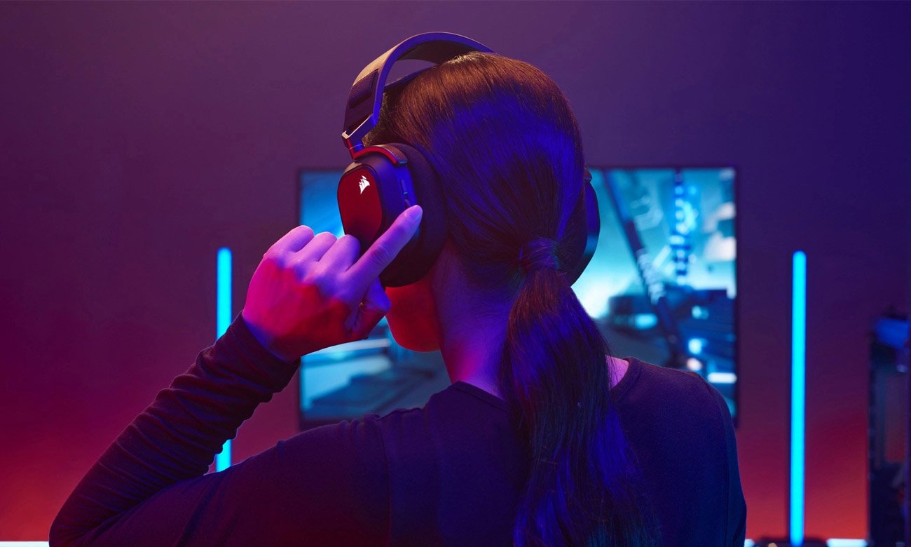 Zestaw słuchawkowy Corsair HS80 RGB Wireless Biały - Komfort użytkowania