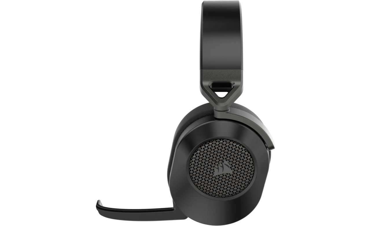 Gamingowy zestaw słuchawkowy Corsair HS65 Wireless v2 Czarny - Widok z boku