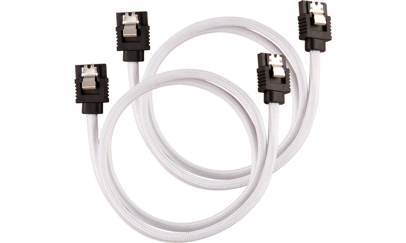 Corsair Premium Kable SATA białe