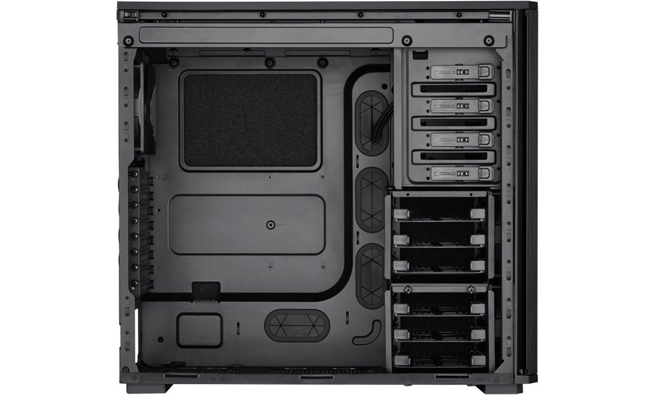 Corsair Obsidian Series 550D prosty montaż komponentów