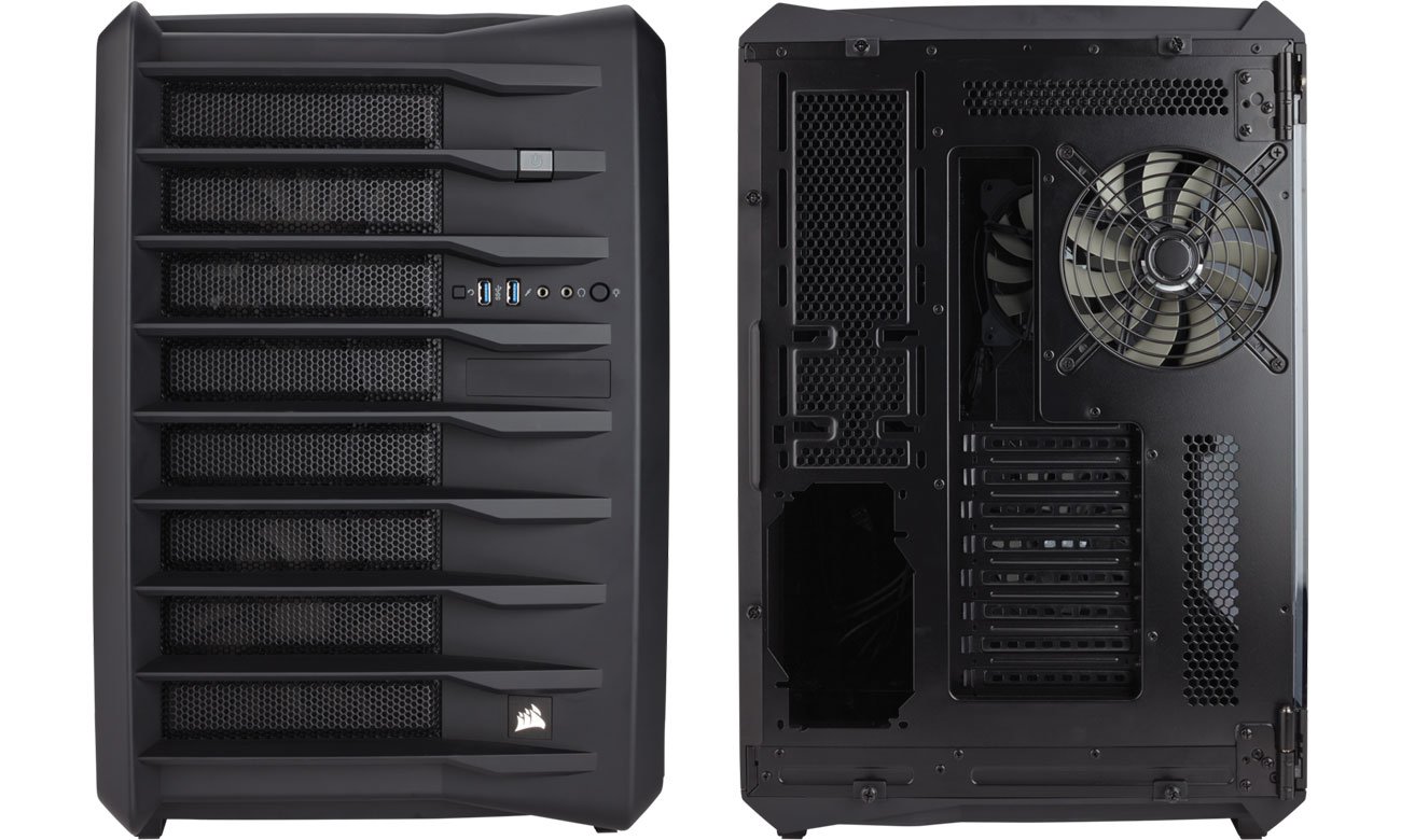 Corsair Air 740 Cube Case - Przód, tył