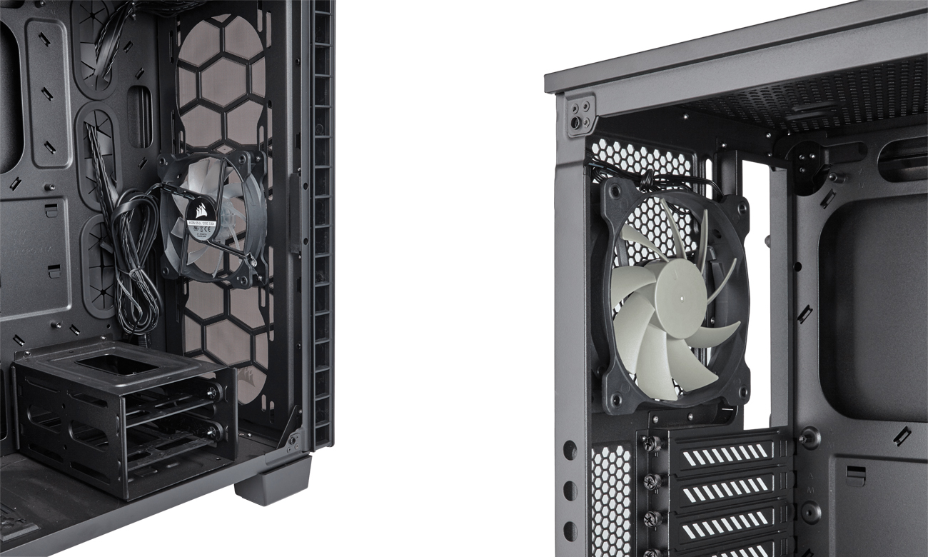 Corsair Crystal Series 460X wentylatory