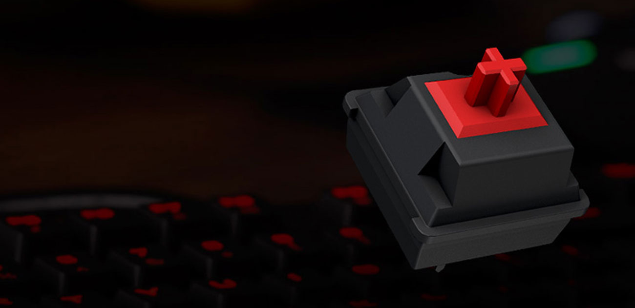 Corsair STRAFE przełącznik cherry mx red