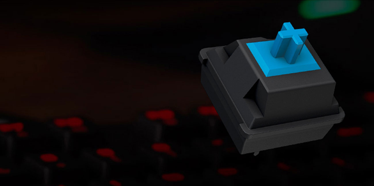 Corsair STRAFE przełączniki Cherry MX Blue