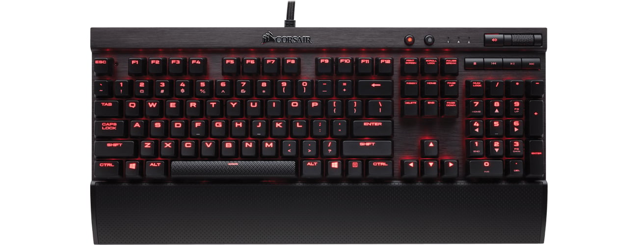 Corsair K70 LUX Widok Z Góry