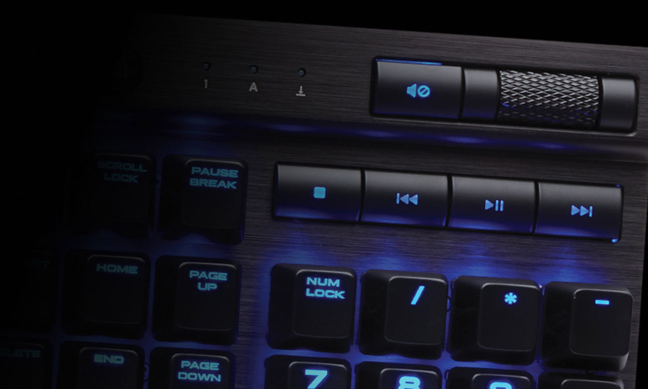 Corsair K70 LUX Przełączniki Cherry MX Red Klawisze Multimedialne