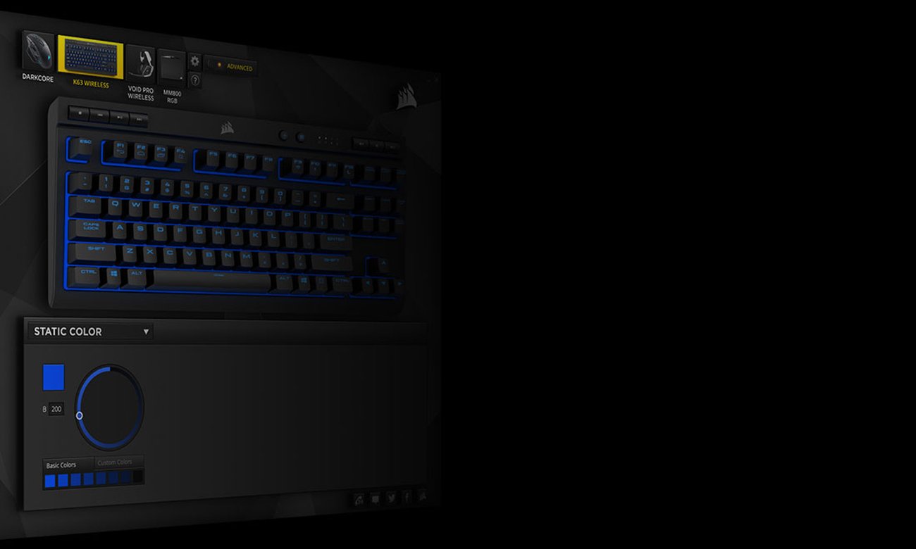 Corsair K63 Wireless CUE