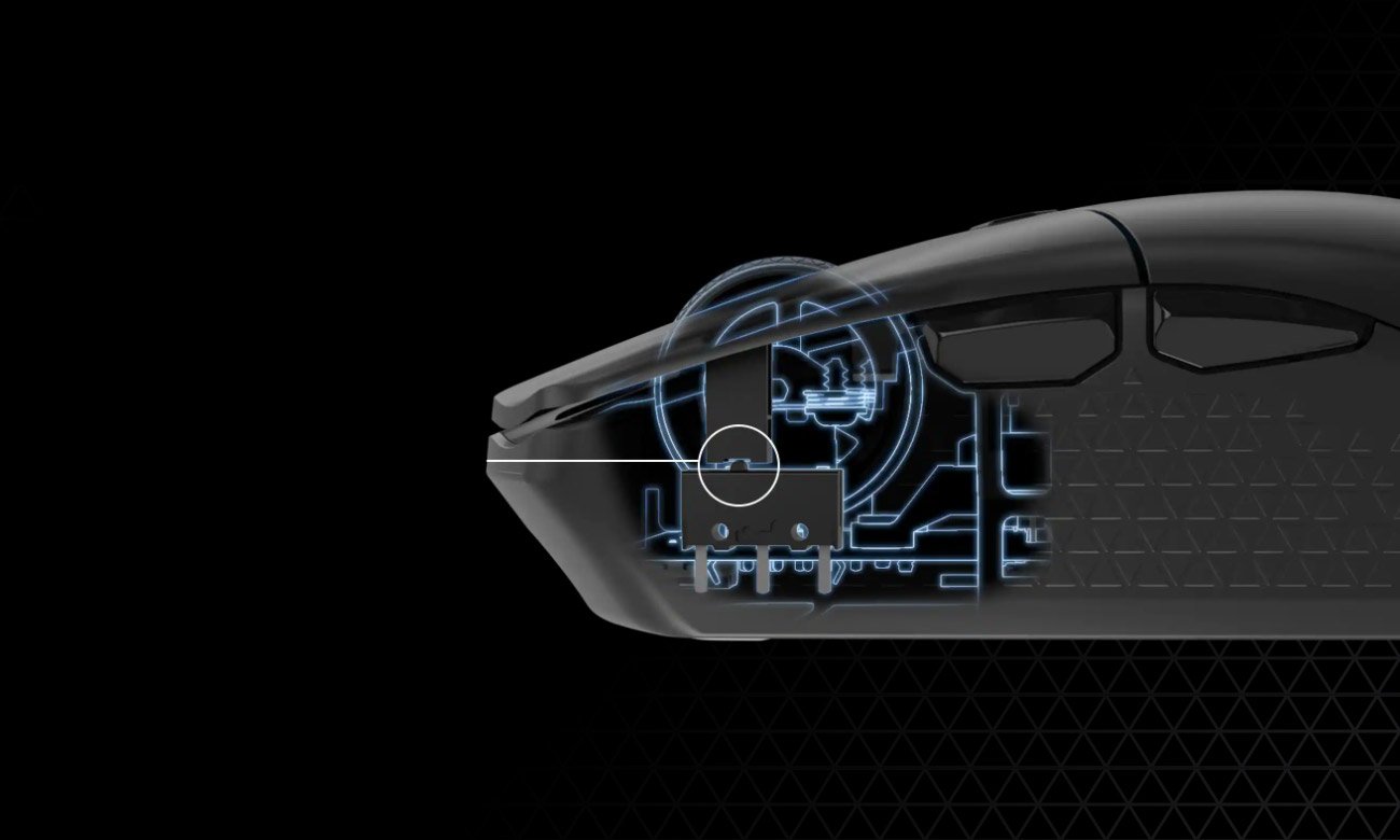 Corsair Katar Elite Wireless mechanizm przycisków