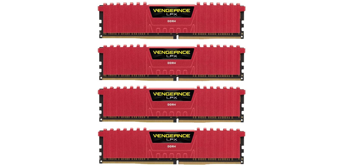 Pamięć DDR4 Corsair 16384MB 2666MHz Vengeance LPX Red CL15 Overclocking