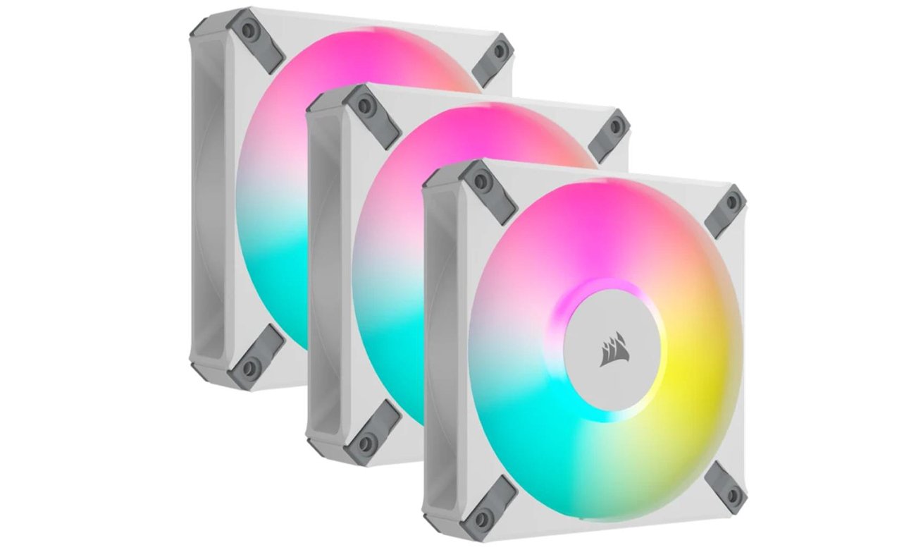 Wentylator Corsair AF120 RGB ELITE PWM White 3x120mm