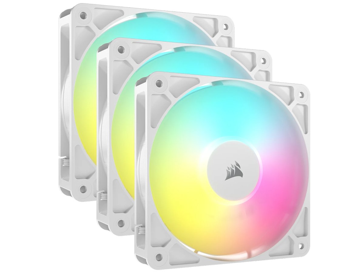 Wentylator Corsair RS120 ARGB White Triple Pack 3x120mm