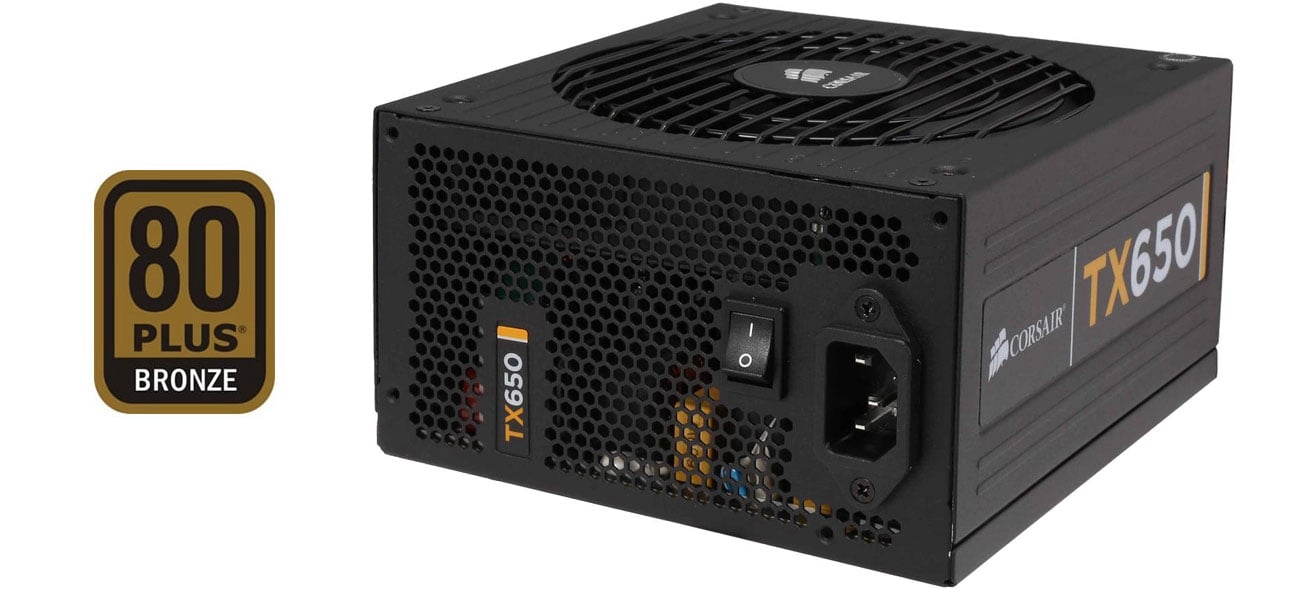 Corsair TX650 Certyfikat 80 Plus Bronze