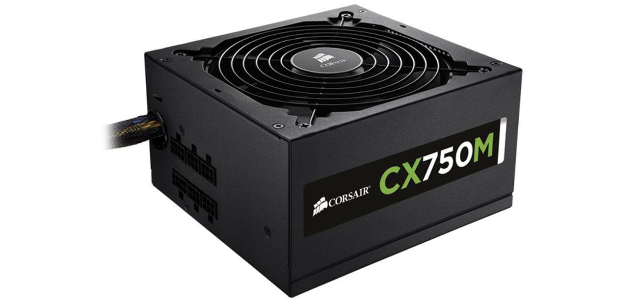 Zasilacz komputerowy Corsair CX750M 750W wentylator 120mm sterowany termicznie
