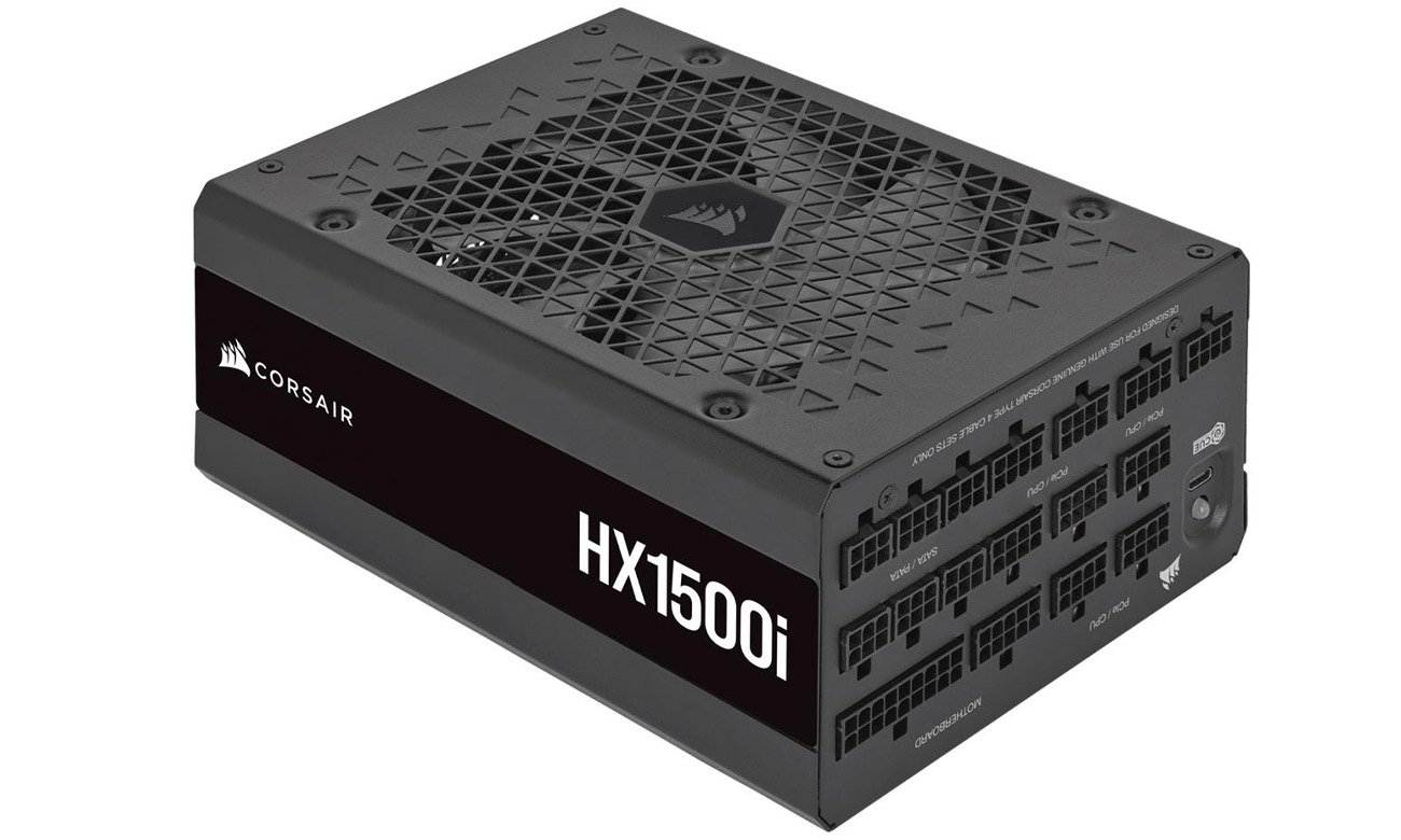 Zasilacz do komputera Corsair HX1500i 1500W widok z boku