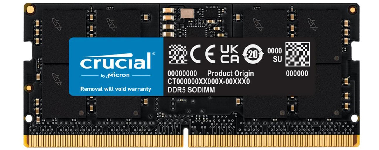 CRUCIAL 16GB (1x16GB) DDR5 SODIMM 4800MHz