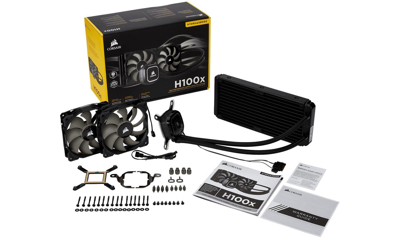 Corsair Hydro Series H100x Zestaw, akcesoria