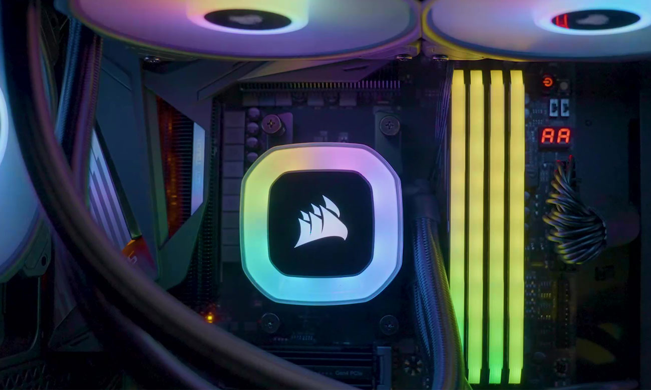 podświetlenie RGB z Corsair iCUE