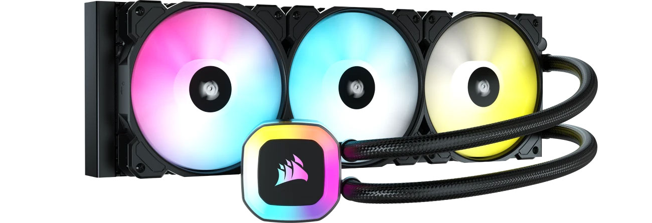 chłodzenie wodne Corsair H150 RGB 360 mm 3x 120 mm