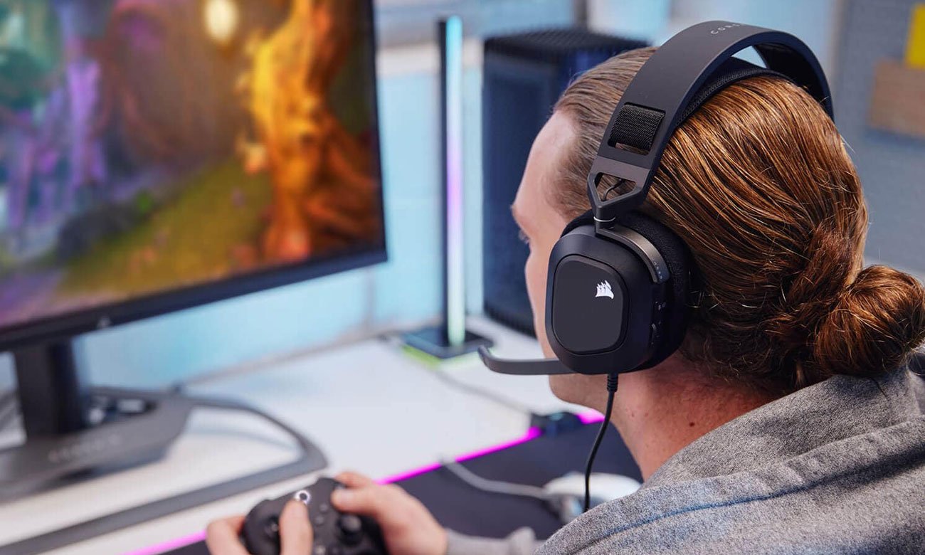 Zestaw słuchawkowy Corsair HS80 RGB USB White - Przetworniki neodymowe