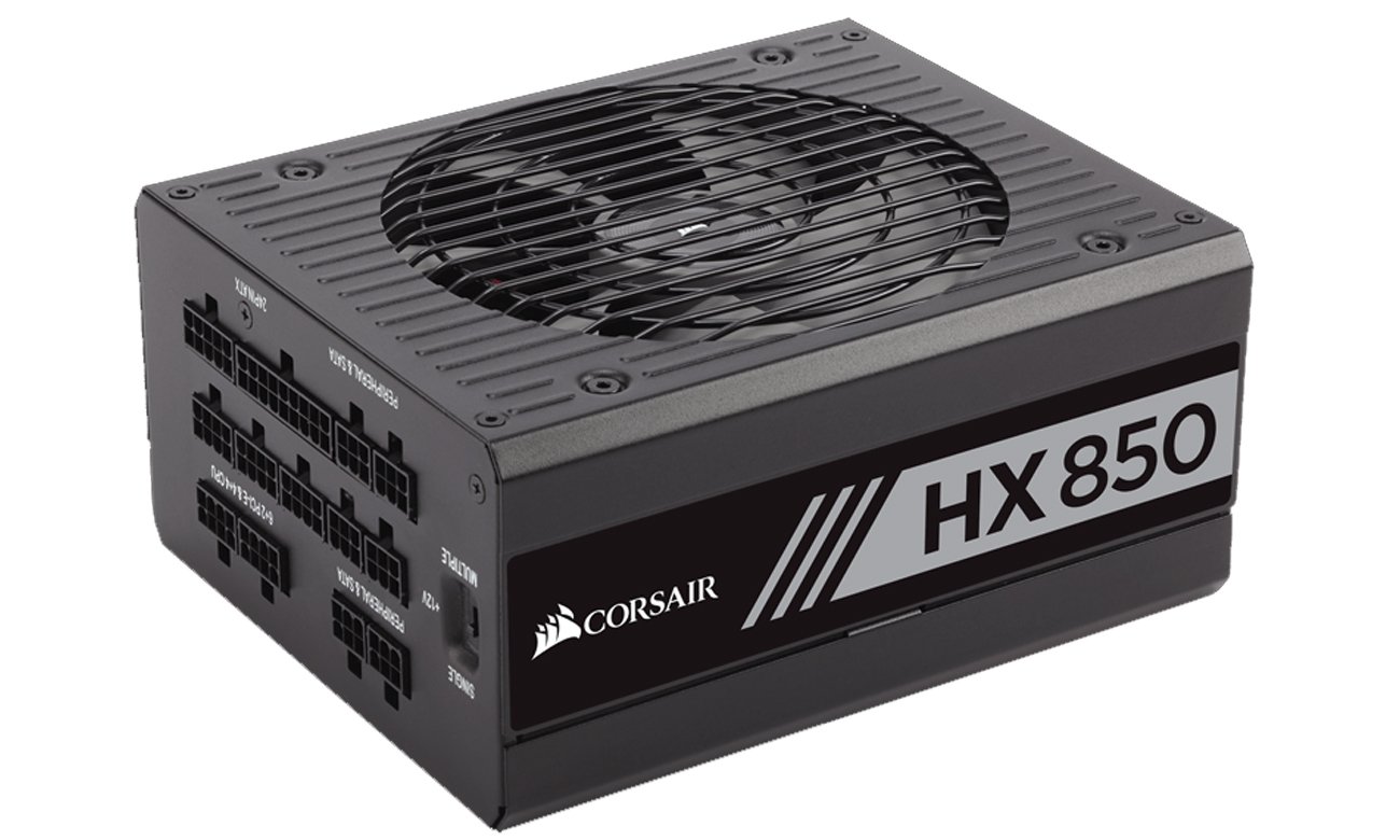 Corsair HX850 850W Platinum BOX okablowanie wentylacja obudowa
