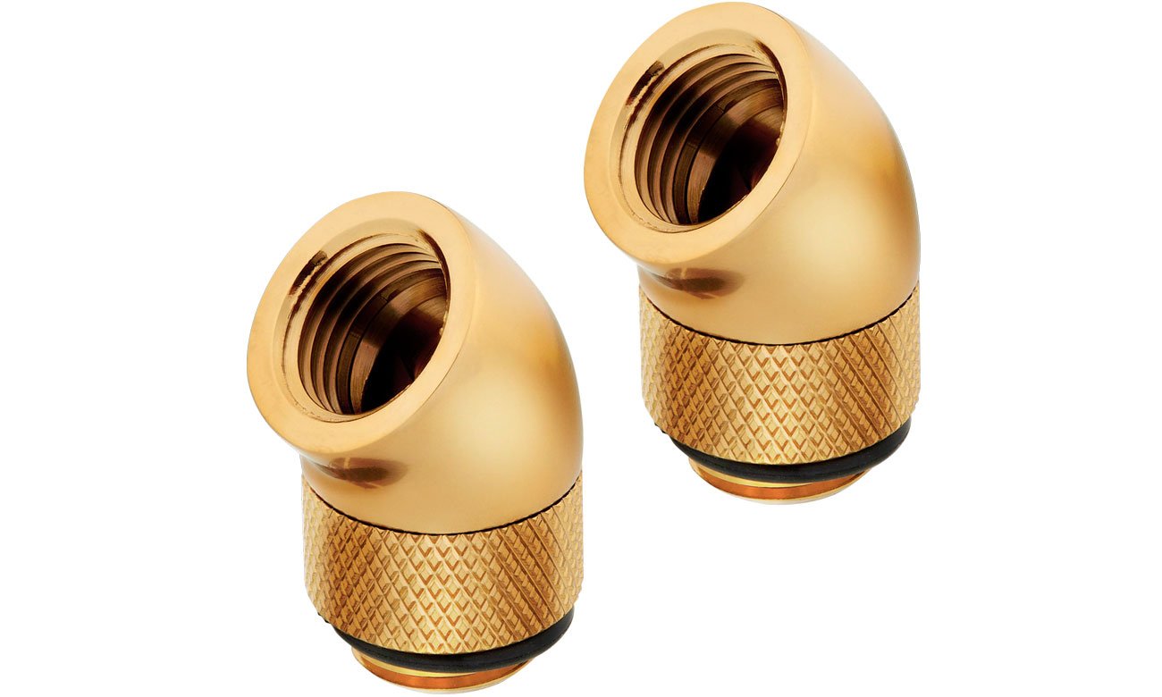 Corsair Hydro X 45° Rotary Adapter Twin Pack Gold