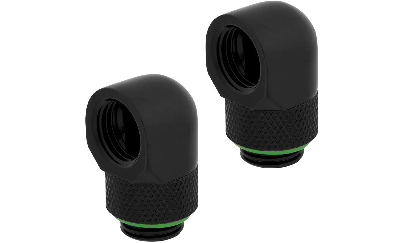 Corsair Hydro X 90° Rotary Adapter Twin Pack Black