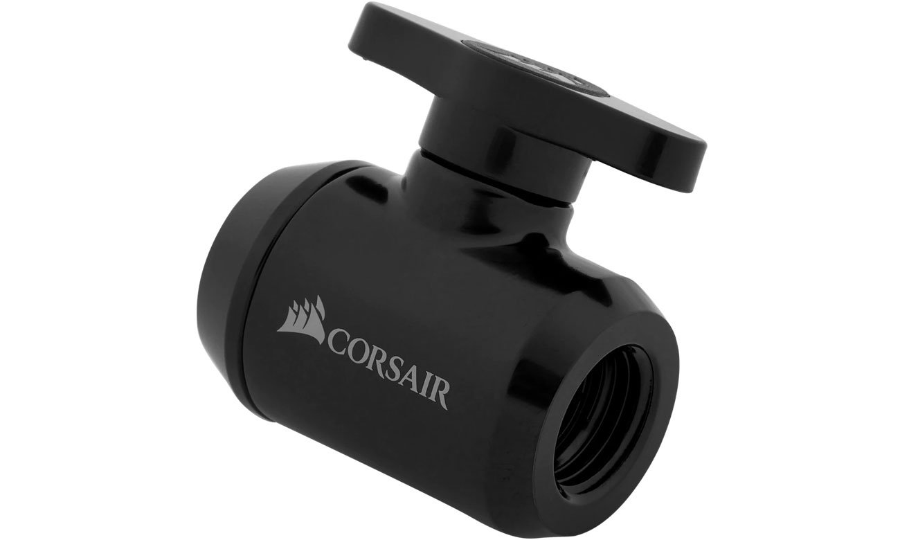 Zawór kulowy Corsair Hydro X XF Ball Valve Black