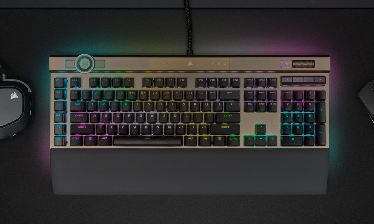 Klawiatura dla graczy Corsair K100 OPX Gold