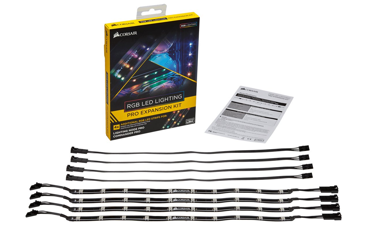Corsair Lighting RGB LED PRO Expansion Kit taśmy magnetyczne
