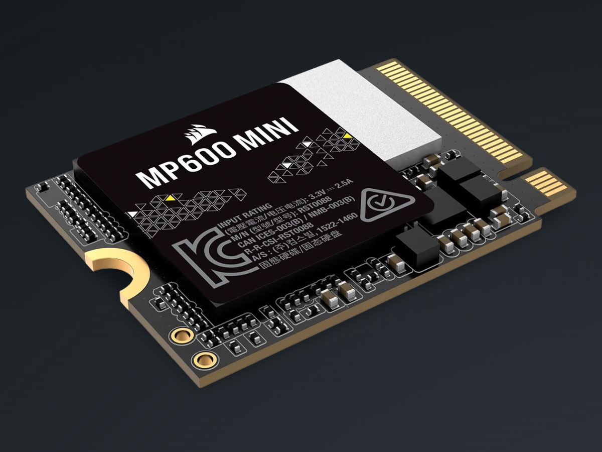 Dysk SSD M.2 Corsair MP600 MINI PCIe Gen4 NVMe - Widok ogólny