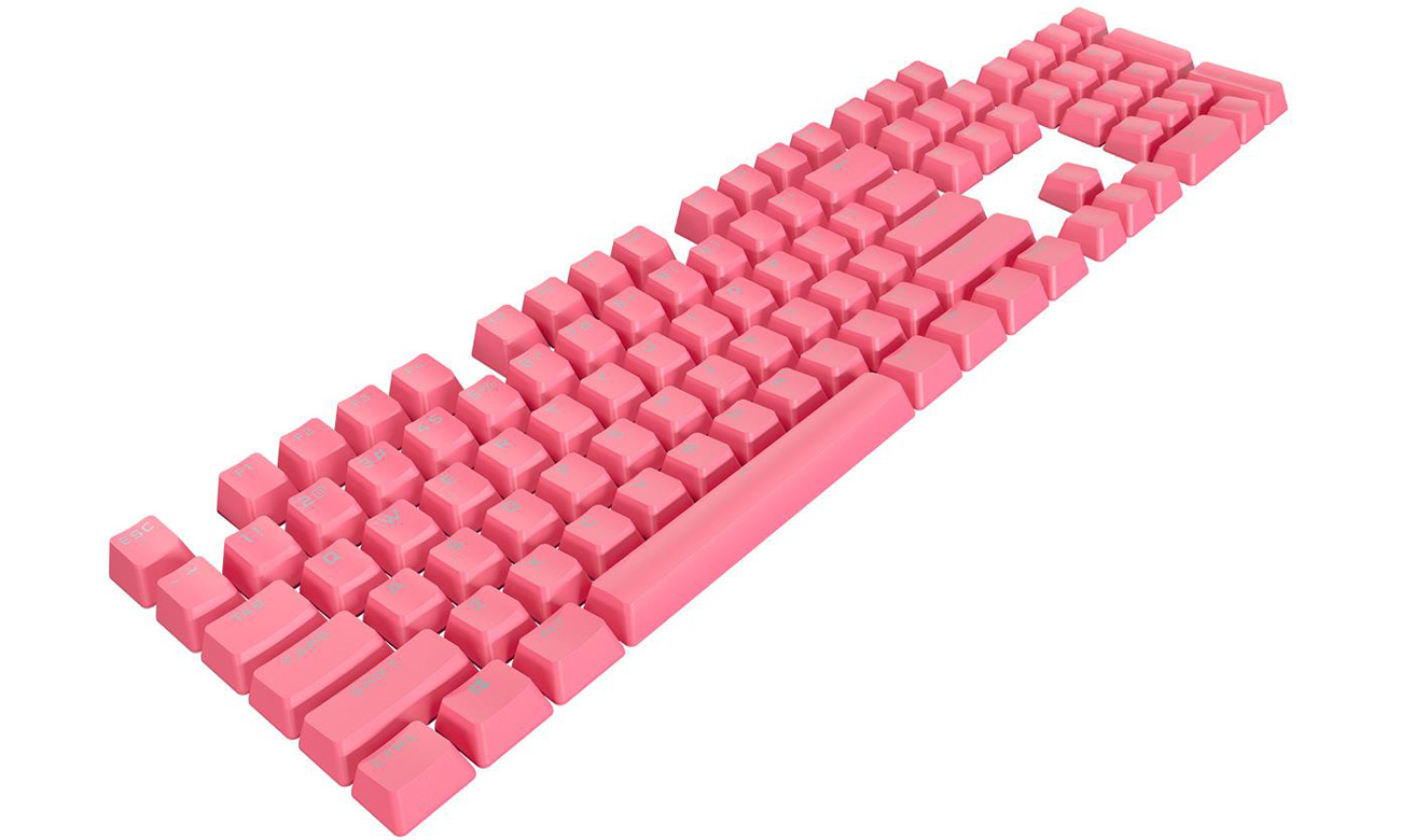 Zestaw do modyfikacji klawiszy Corsair PBT Double-Shot Pro Różowy