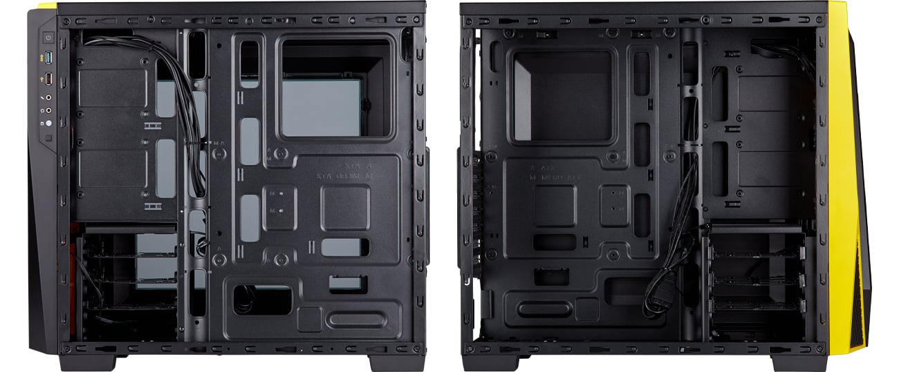 Corsair Carbide Series SPEC-04 żółto-czarna Wnętrze obudowy