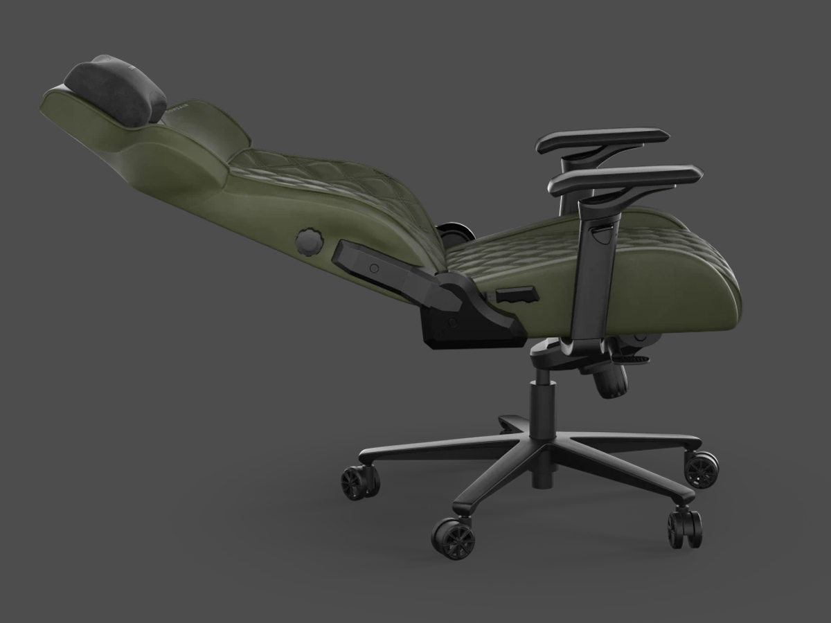 Fotel gamingowy Corsair TC500 LUXE Sherwood - Rozłożone oparcie