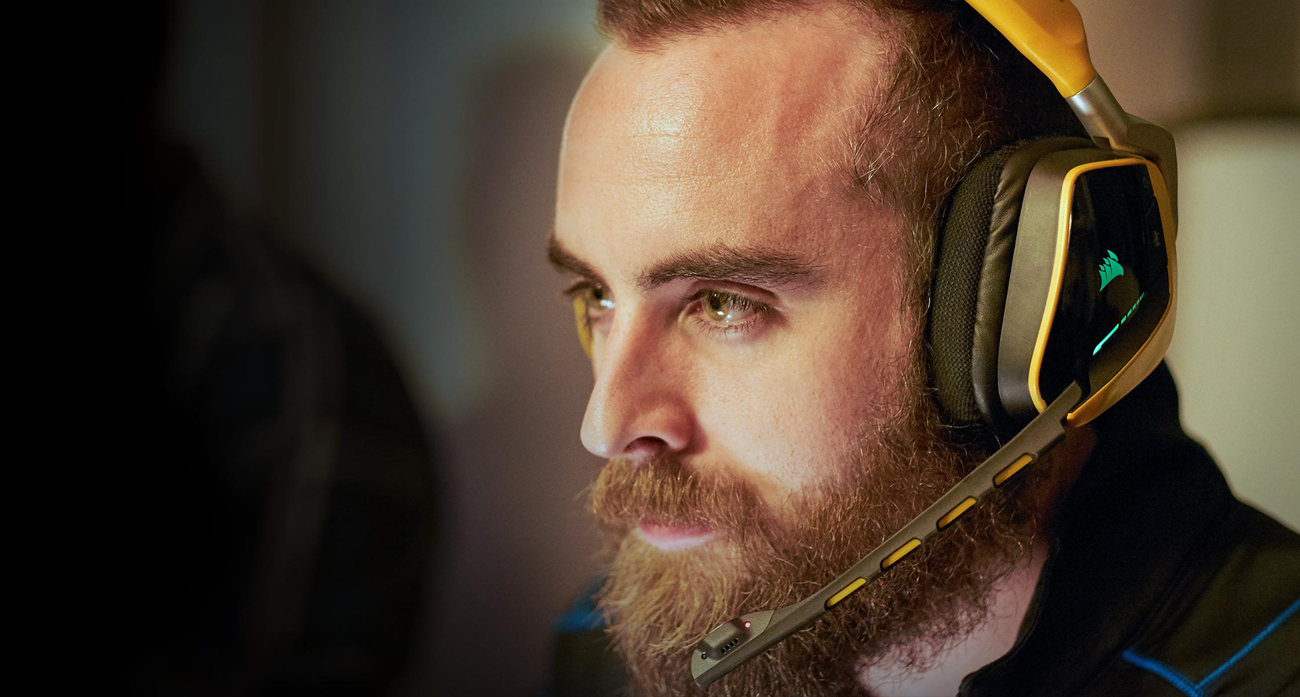 Corsair VOID RGB USB Dolby 7.1 Gaming Headset Efektowne podświetlenie RGB