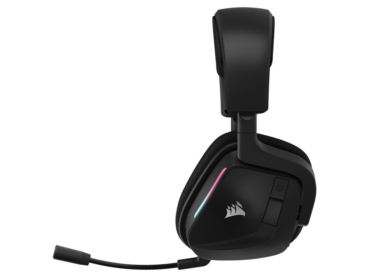 Słuchawki gamingowe Corsair VOID Wireless 2.0 Carbon - Widok z boku