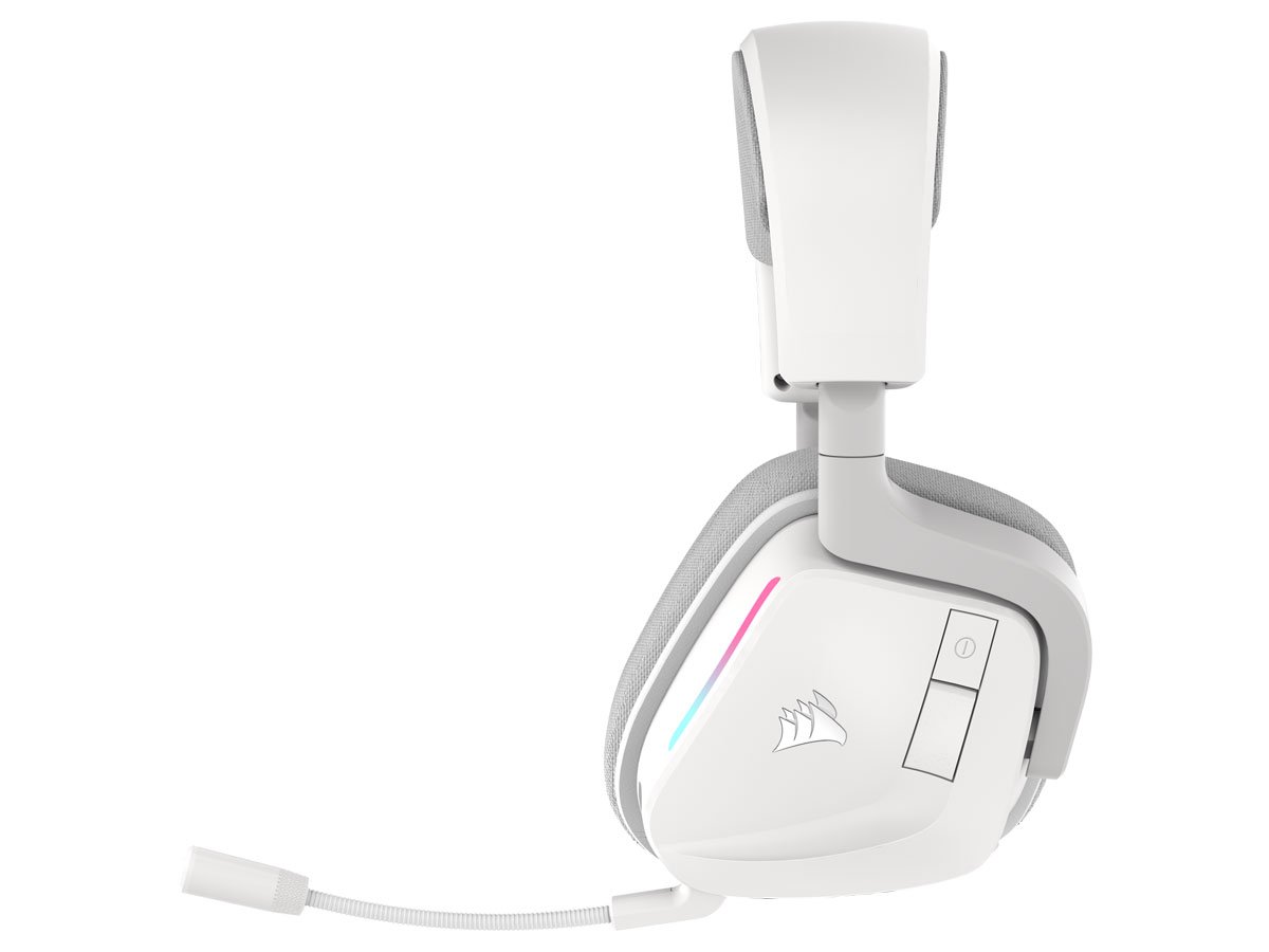 Słuchawki gamingowe Corsair VOID Wireless 2.0 White - Widok z boku