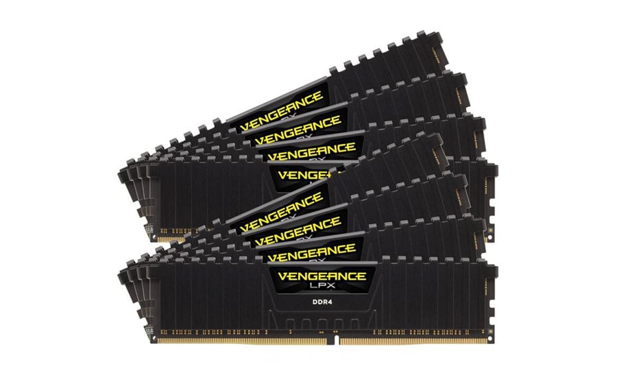 Pamięć DDR4 Corsair 128GB 2400MHz Vengeance LPX AirFlow CL14 8x16384 CMK128GX4M8A2400C14
