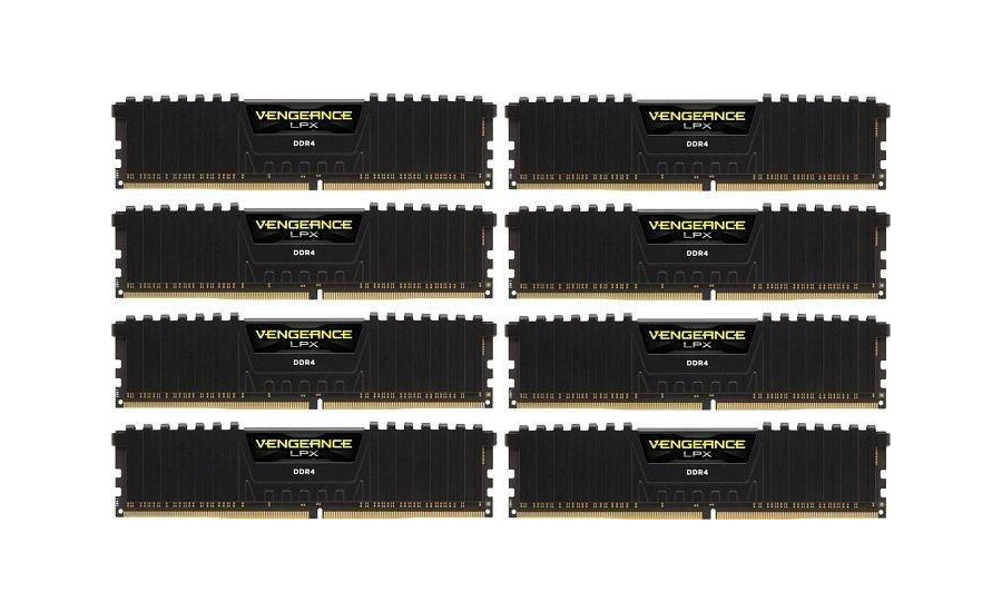 Pamięć DDR4 Corsair 128GB 2400MHz Vengeance LPX AirFlow CL14 8x16384 CMK128GX4M8A2400C14