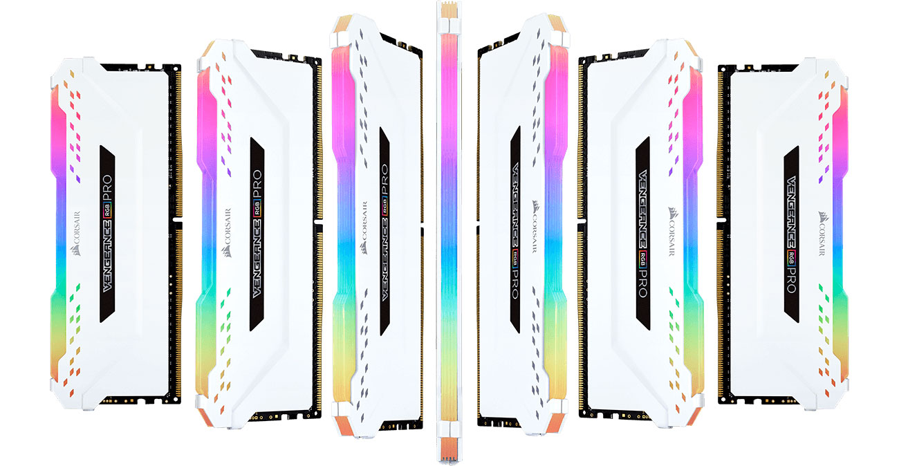 Pamięć RAM DDR4 Corsair 16GB 2666MHz Vengeance RGB PRO White CL16 (2x8GB)