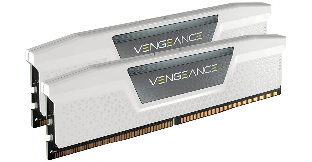 Pamięć RAM DDR5 48GB (2x24GB) 6000 CL30 Vengeance White Intel XMP