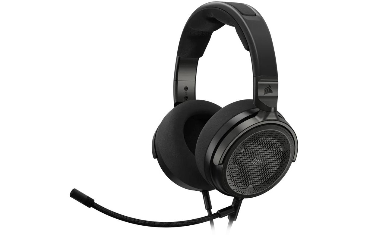 Zestaw słuchawkowy Corsair Virtuoso Pro Czarny - Widok od przodu pod kątem