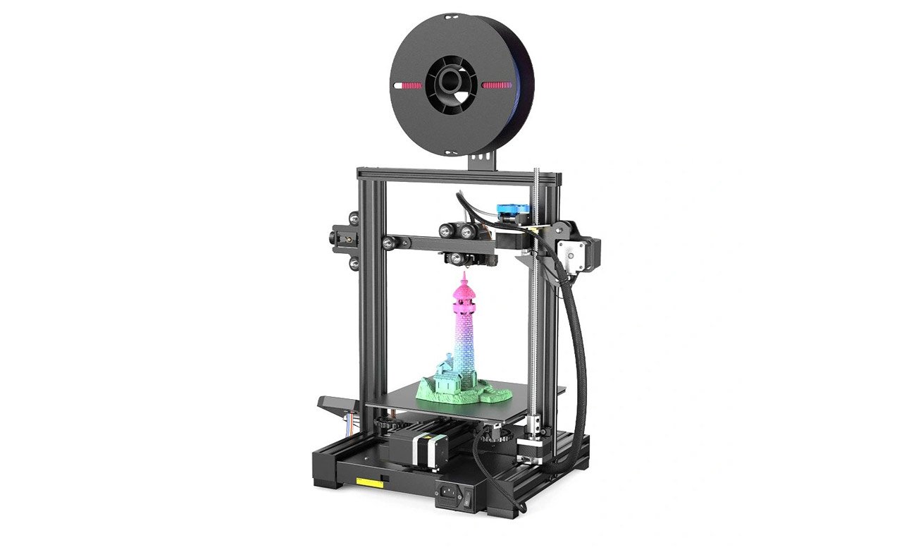 CREALITY Ender-3 V2 Neo podczas drukowania projektu