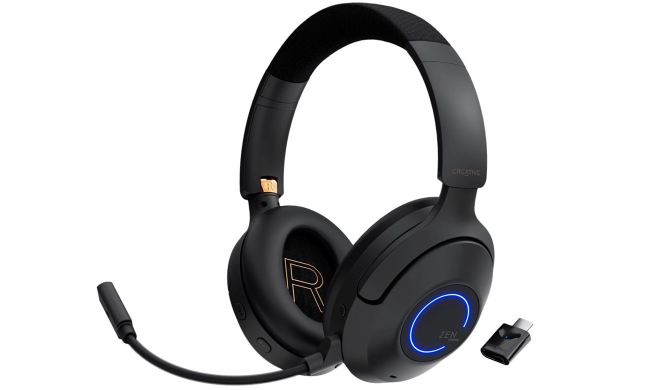 Słuchawki bezprzewodowe Creative Zen Hybrid PRO Classic - Widok od przodu pod kątem