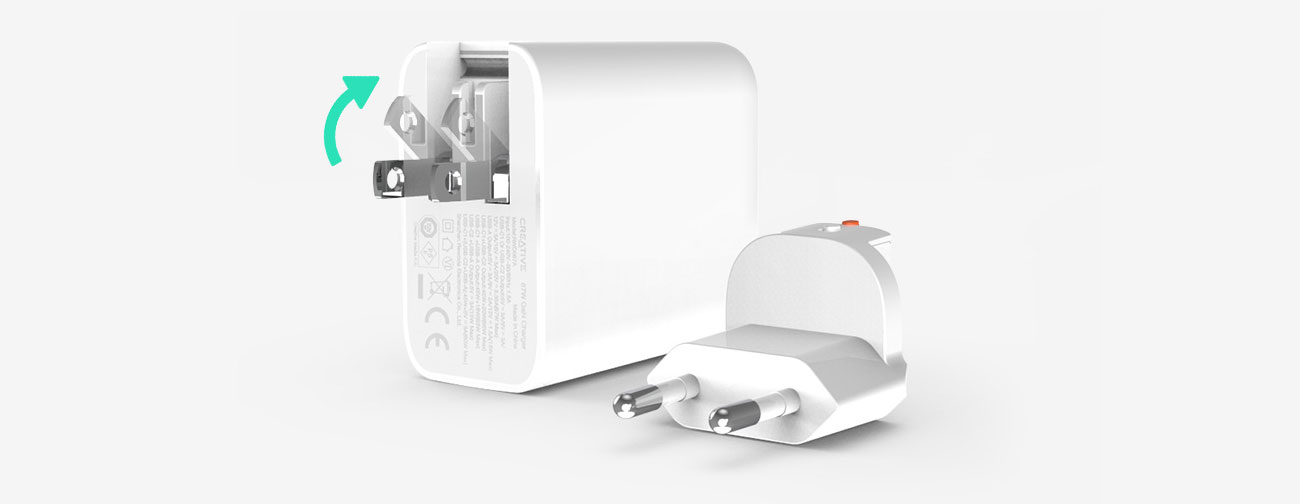 Creative 67 W GaN Charger adapter UE