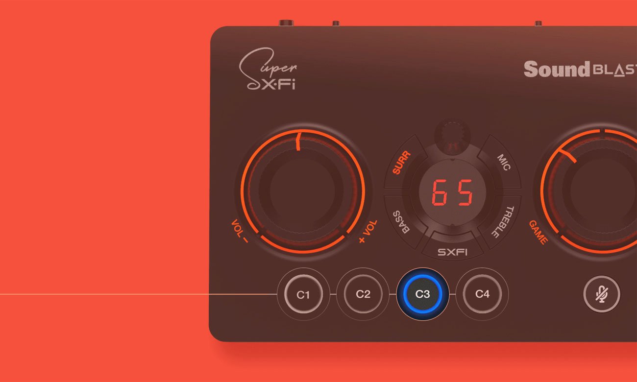 Creative Sound Blaster GC7 Sterowanie